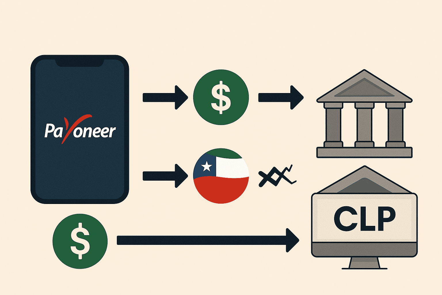 The Best Way to Withdraw USD from Payoneer to Your Chilean Bank